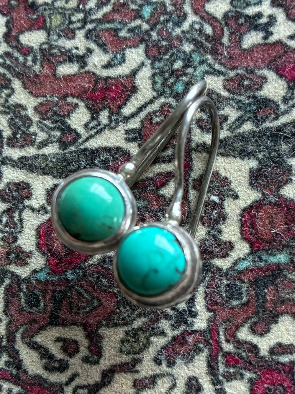 Turquoise and Sterling Silver Earrings